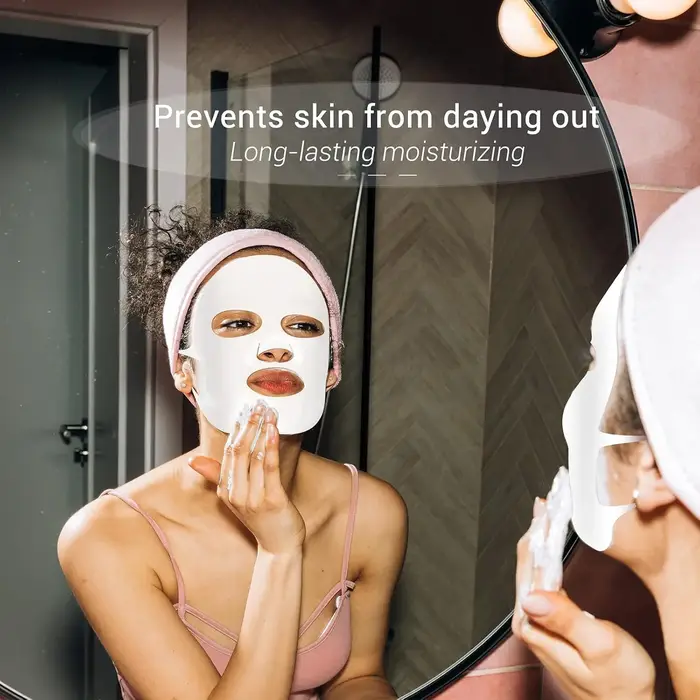 Maitys 5 pièces masque facial en silicone réutilisable pour masques en feuille