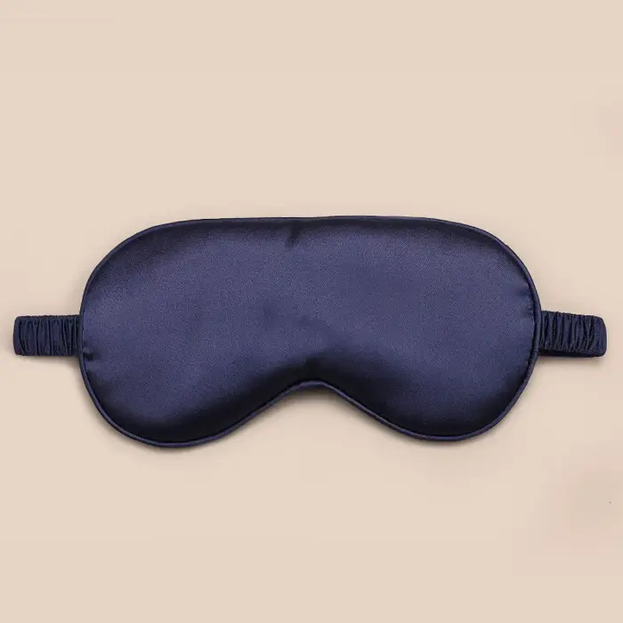 Masque de sommeil en soie - 100% occultant, sans pression sur les yeux, bandeau respirant et doux po