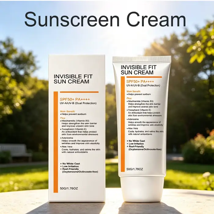 Crème solaire SPF50 à la niacinamide hydratante