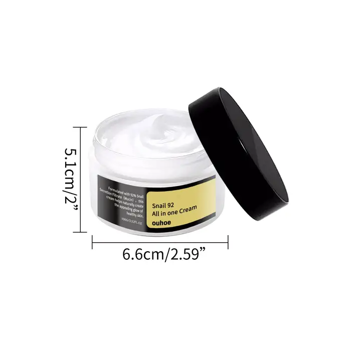 Crème à la mucine d'escargot 92, hydratant quotidien, gel hydratant pour le visage, soin de la peau,