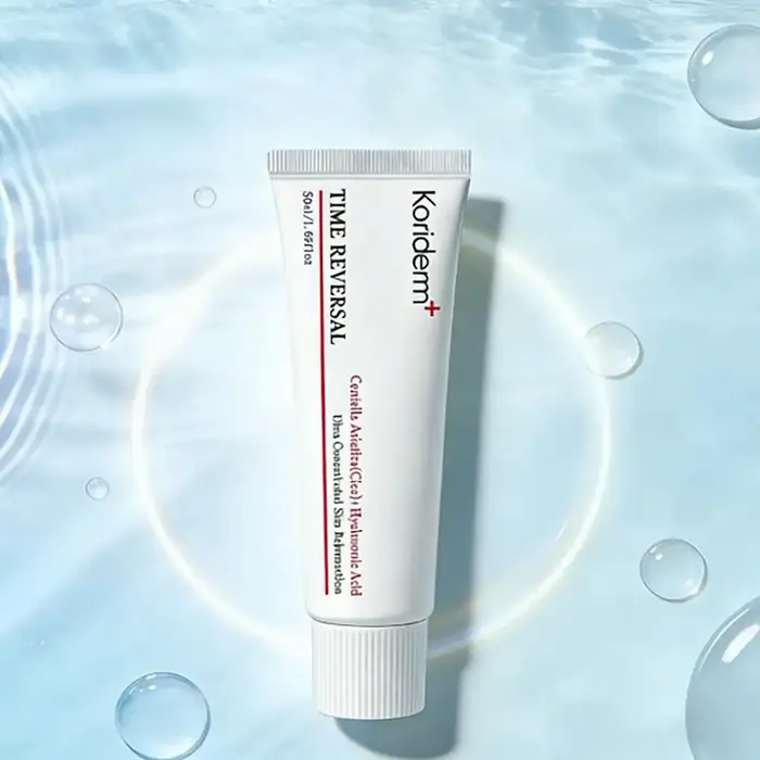 Koriderm ™ Crème tout-en-un Time Reverse Cica Anti-oxydante, éclaircissante, anti-âge, réparatrice, raffermissante pour les yeux, pour tous types de peaux