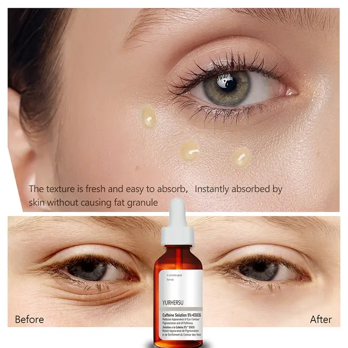 Essence oculaire de caféine, le sauveur oculaire de la soirée tardive, revitalise les yeux