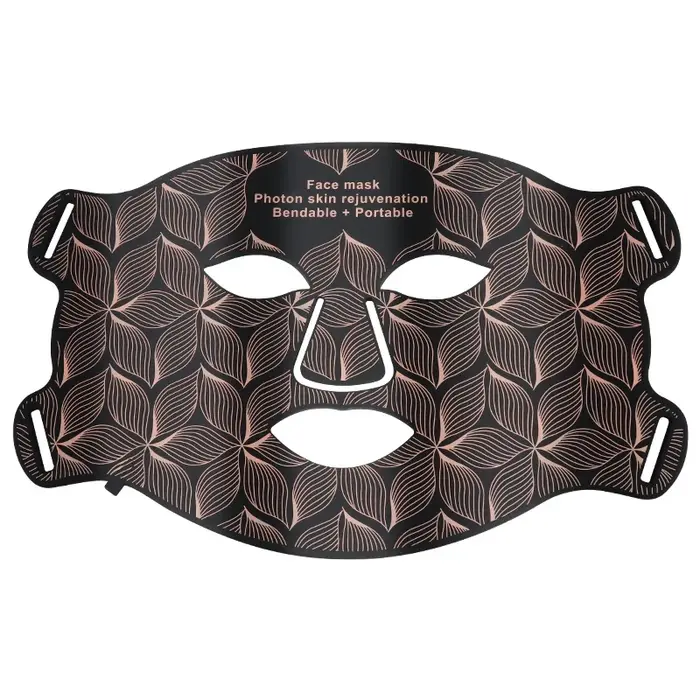 Masque Facial LED avec cou 8 couleurs, rouge proche infrarouge, contrôle de l'huile photonique du vi