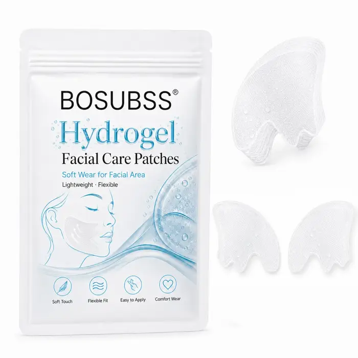 1 Paire de Patchs Hydrogel pour le Soin du Visage, Patchs pour les Joues et la Ligne du Menton, Idéa