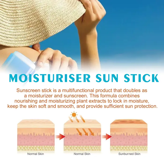 Crème solaire en stick SPF 50+ Protection UV Anti-oxydant Crème isolante légère Corée Tous types de peau Cosmétiques