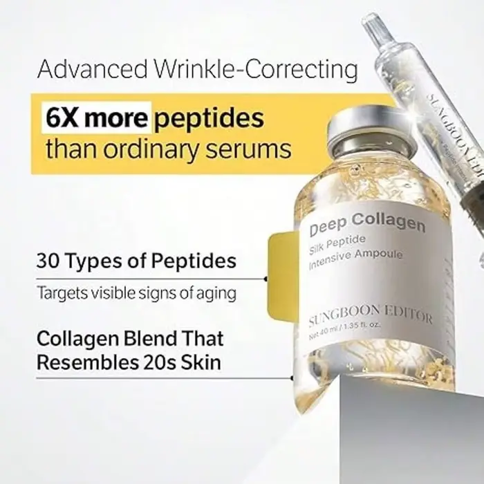 Lifting intensif au peptide de soie | Sérum anti-âge pour le visage avec collagène et complexe de 30 peptides