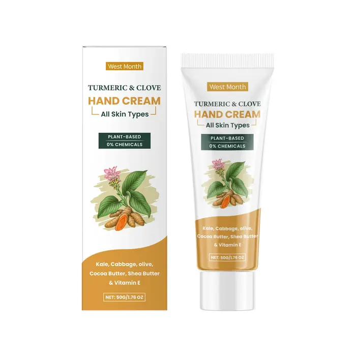 Crème pour les mains réparatrice au curcuma, Anti-fissuration, réduit la Pigmentation, hydratante, é