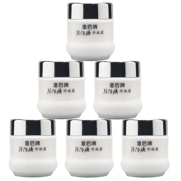 Original 6 bouteilles en gros Zhangzhou PZH Queen marque Pientzehuang perle crème 25g