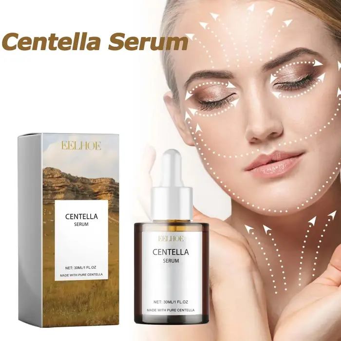 Centella sérum nourrir amélioration peau sèche lissage rajeunissement éclaircir hydratant acide hyaluronique visage