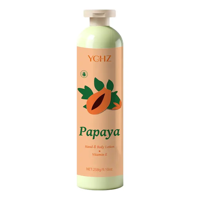 Lotion hydratante pour la peau à l'extrait de papaye et à la vitamine E