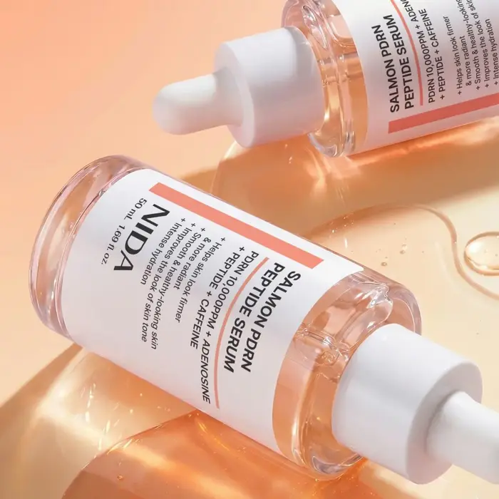 Sérum Peptidique PDRN au Saumon Hydratation Profonde Essence Hydratante pour la Peau Hydrate, Rend la Peau Claire, Lisse et Lumineuse Soin Apaisant