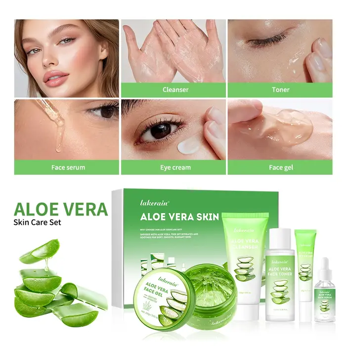 Soins multi-peau ensemble de soins pour la peau à l'aloe Vera hydratant en profondeur nutrition en p