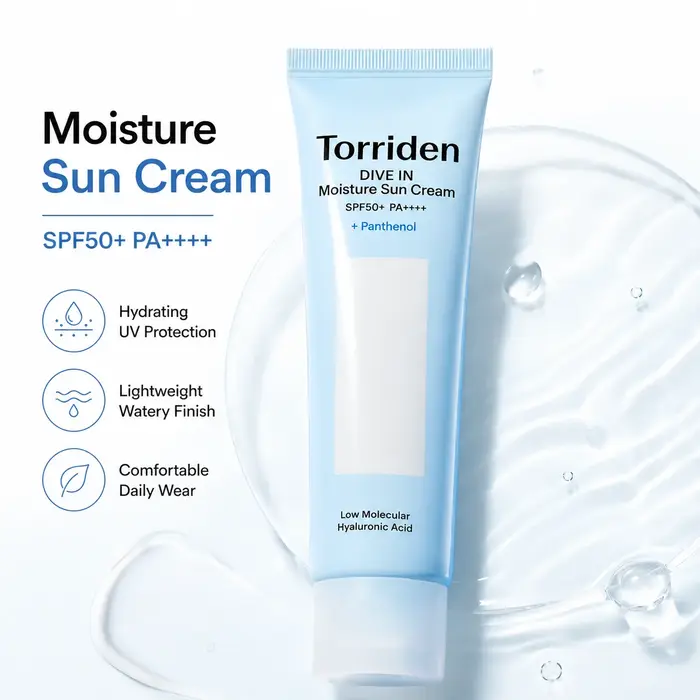 Crème solaire Torriden SPF 50+ pour le visage
