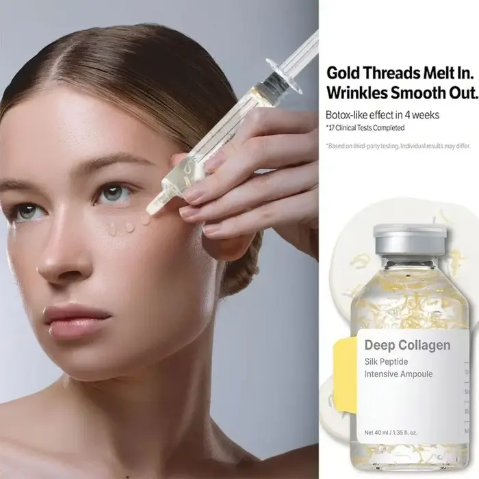 Ampoule liftante intensive au peptide de soie | Sérum anti-âge pour le visage avec collagène et complexe de 30 peptides