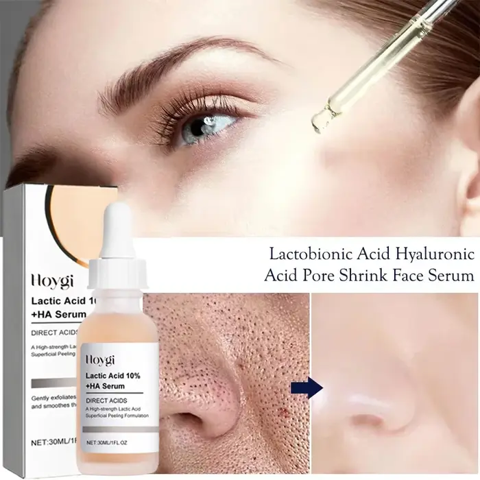 Acide lactique rétrécit les Pores sérum rapide grands