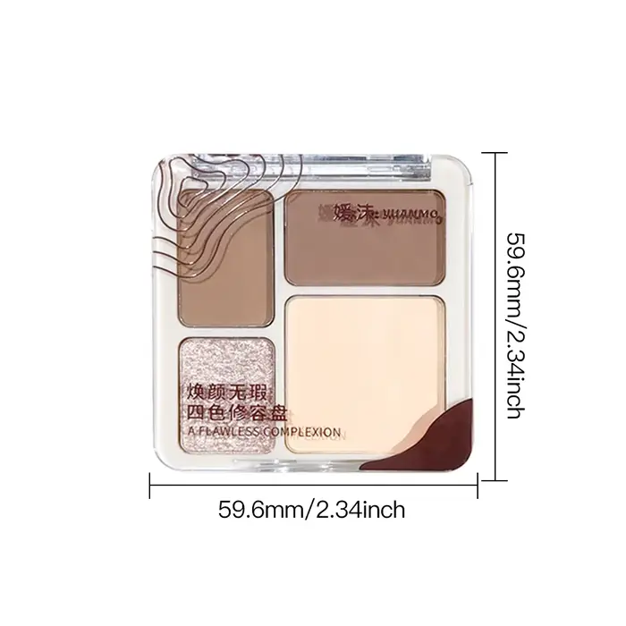 Palette de contour de reflets tridimensionnels pour le visage