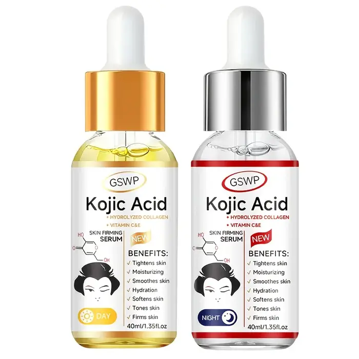Sérum Liftant pour la Peau à l'Acide Kojique GSWP, Formule Duo avec Collagène et Acide Ascorbique pour une Hydratation Profonde, un Effet Liftant et Raffermissant. 80ml