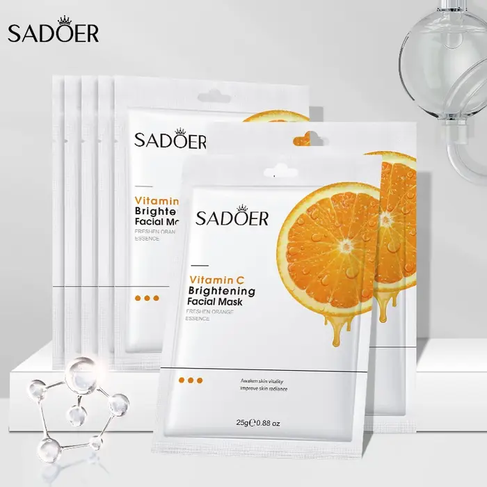 Masque facial à la vitamine C
