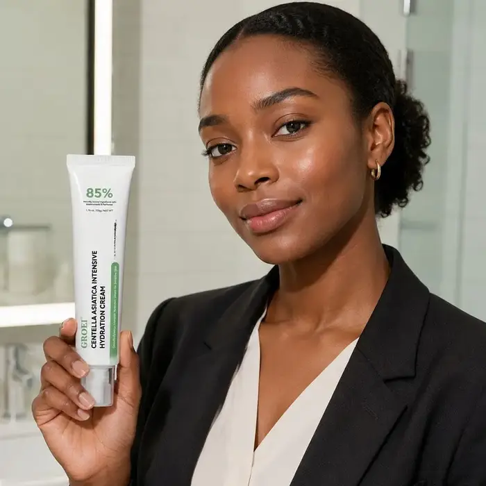 Crème pour le visage à la Centella Asiatica, réparatrice de la barrière cutanée à la céramide, hydratante pour les peaux sensibles sujettes à l'acné, crème de nuit apaisante et hydratante