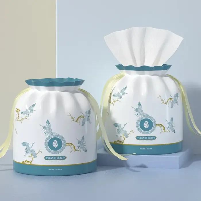 Lot de 1 rouleau de serviettes jetables pour le visage 20x20cm, lingettes nettoyantes pour le visage