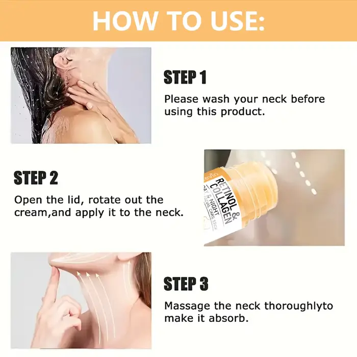 Crème pour le visage au rétinol et au collagène