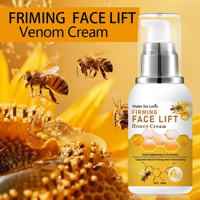 Crème de lifting instantanée au miel et pour la peau ferme