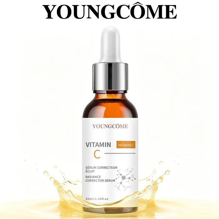 Sérum à la vitamine C, Essence nourrissante quotidienne pour le visage, hydratante et antioxydante, sérum apaisant et rafraîchissant pour le soin du visage, 40/60 ml