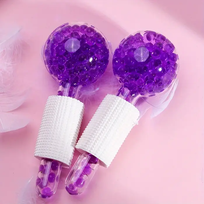 Boîte de 2 pièces de globes LCE pour le visage et les yeux, outil de refroidissement, masseur facial