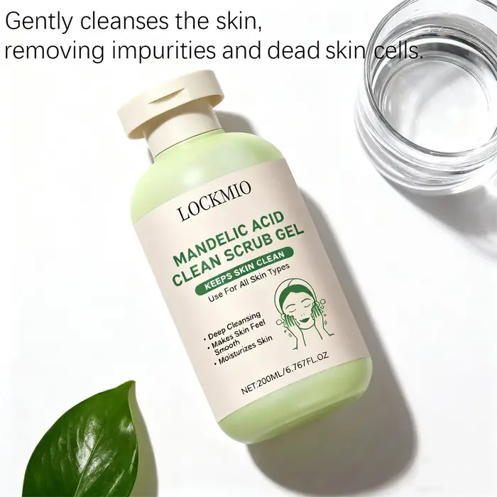 Gel de gommage propre à l'acide mandélique