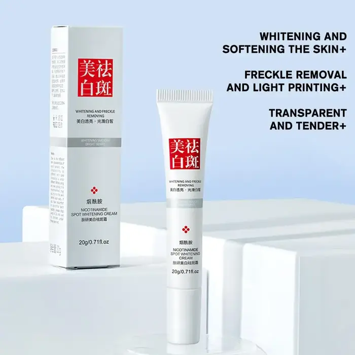 Crème blanchissante anti-taches de rousseur pour le visage