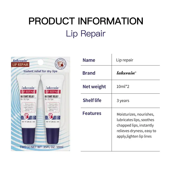 Gel réparateur pour les lèvres, hydratant, soulagement instantané pour les lèvres sèches, liquide, b