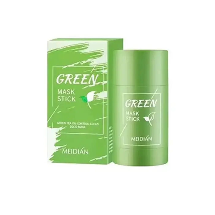 Masque solide pour éliminer les points noirs, thé vert, nettoie les Pores, crème pour le visage, bât