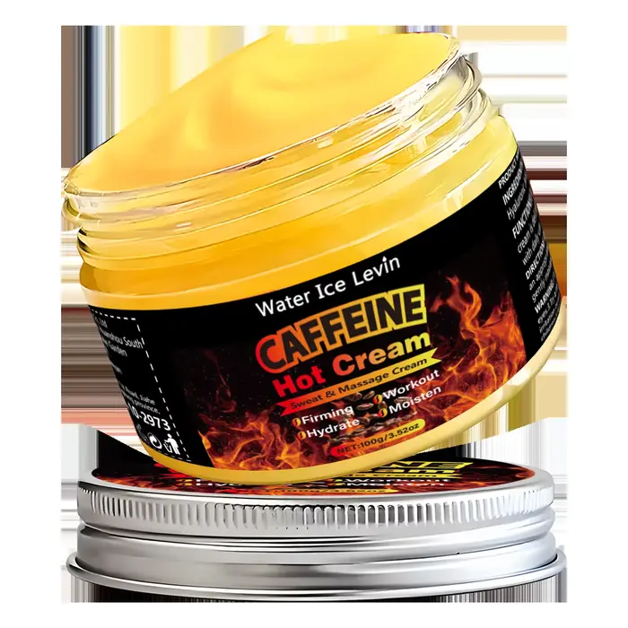 Crème de massage à la caféine, crème corporelle, riche en caféine et autres extraits, raffermit la p