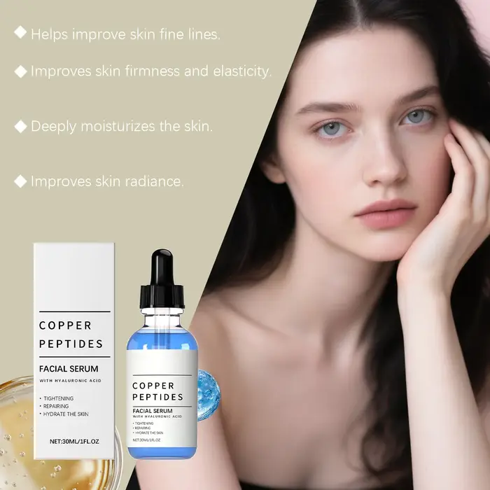 Sérum à l'acide hyaluronique hydratant réparateur stabilisant éclaircissant rétrécit les Pores brillant raffermissant Lifting sérum hydratant pour le visage