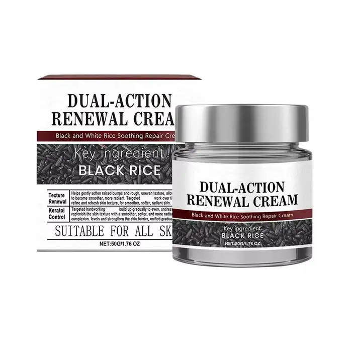 Crème hydratante au riz noir réparatrice apaisante pour peaux sèches et sensibles renouvellement de 