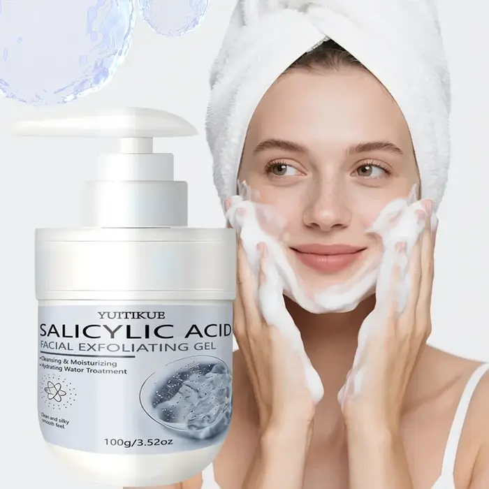 Gel exfoliant à l'acide salicylique YUITIKUE | Nettoyage en profondeur et hydratation pour une peau propre et soyeuse