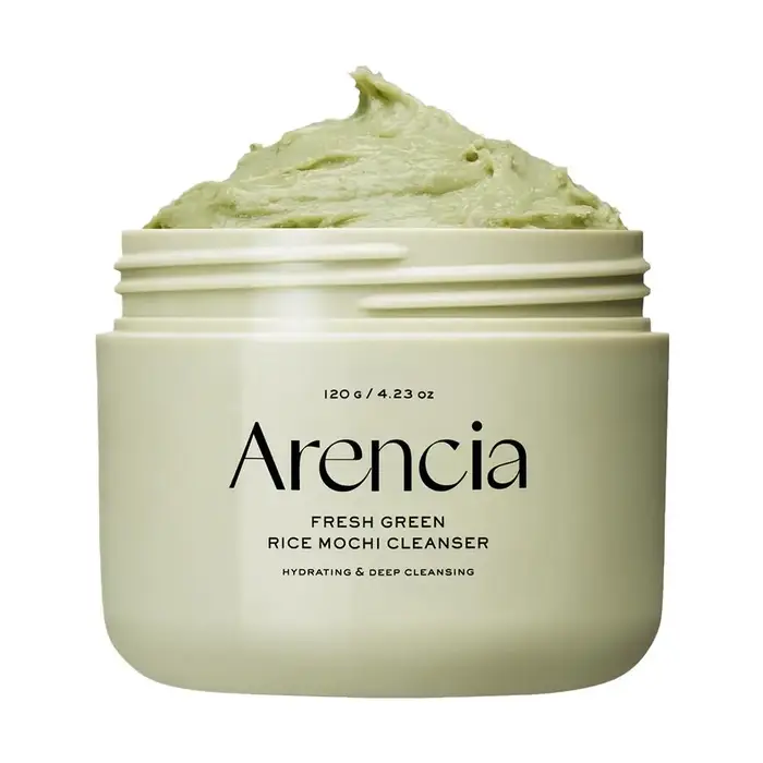Nettoyant Mochi au riz frais Arencia 120g Hyssop bleu Thé vert Rose musquée Camomille Nettoyage en profondeur doux Hydratant Peau éclatante