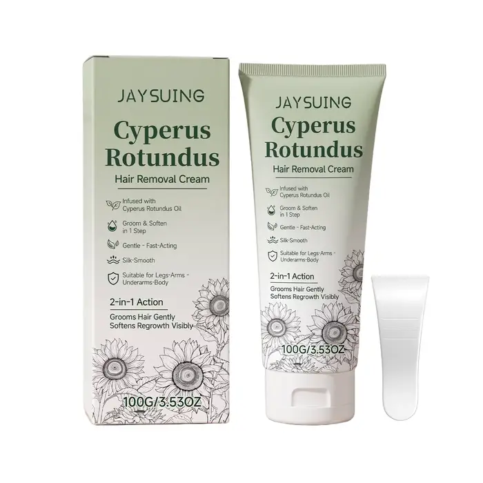 Crème dépilatoire Cyperus Rotundus, douce, pour une peau lisse, action rapide pour les jambes, les b