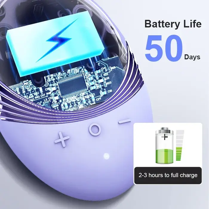 Brosse de nettoyage du visage électrique Ultra-mince de haute qualité avec une batterie intégrée