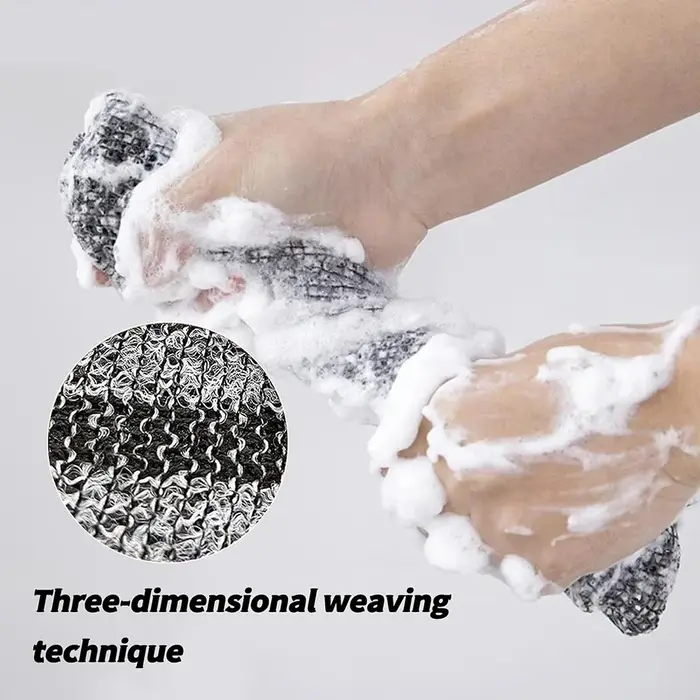 1 pièce, serviette de douche exfoliante à séchage rapide