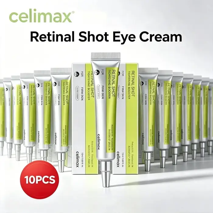 Coffret multi-produits tendance Celimax Corée : Soin visage et contour des yeux au rétinol Vita A, crème éclaircissante pour la beauté de la peau.
