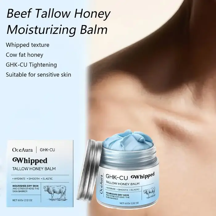 Crème Visage au Cuivre Peptides GHK-Cu et Suif de Bœuf 4%