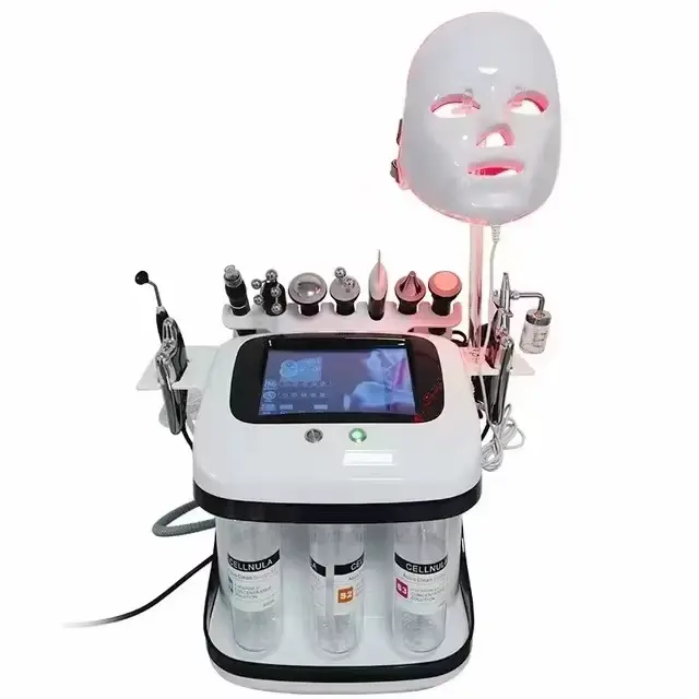 Nouvel appareil de soin de la peau 11 en 1 H2o2 Aqua Peeling Lift Skin Bubble Moisturizer Oxygen Hyd
