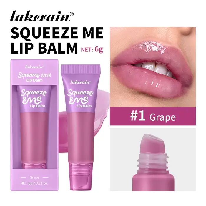 Baume à lèvres Squeeze Me hydratant en profondeur, soulage la sécheresse, ingrédients naturels pour 