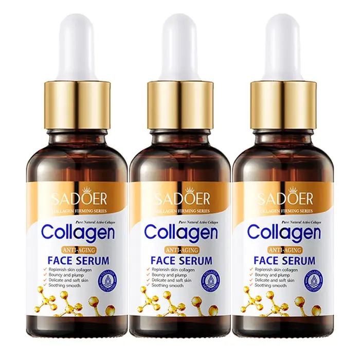 1/2/3 pièces SADOER collagène visage sérum soin