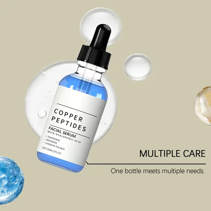Sérum facial hydratant à l'acide hyaluronique, essence de soin du visage hydratante et illuminante pour les peaux sèches, nourrissant et éclaircissant