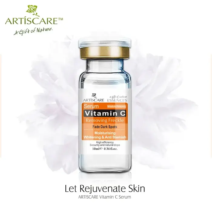 ARTISCARE Sérum de Vitamine C Blanchissant et Anti-Vieillissement Fondu Enlever Les Taches de Rousseur Anti-Rides Crème Hydratante Visage CR 2 pièces