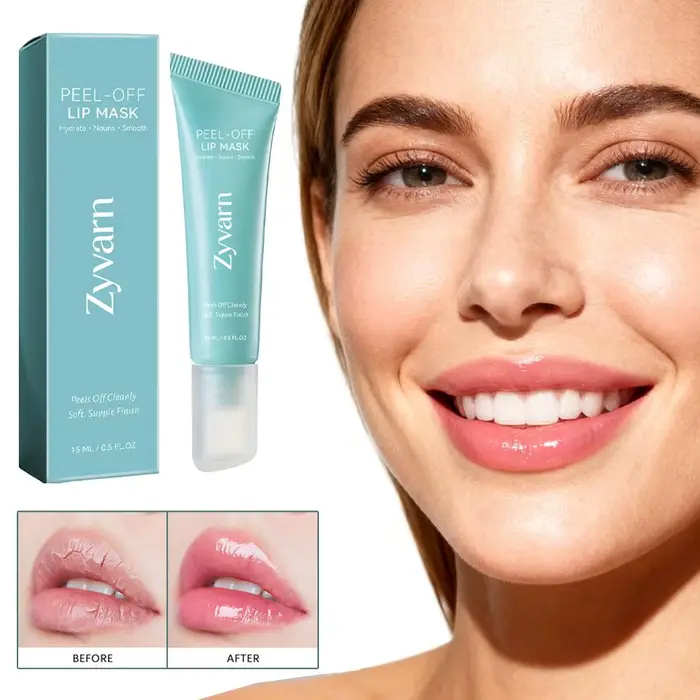 Masque Lèvres Peel-Off Réparateur Traitement Anti-Gerçures Hydratant Léger Nourrissant Améliore la Sécheresse Exfoliant