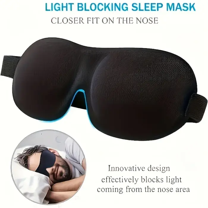 Masque pour les yeux de sommeil 3D ultra confortable