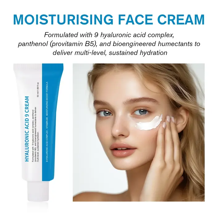 Acide hyaluronique 9 crème complexe vitamine B5 hydratation profonde Anti-âge apaise l'irritation accélère la barrière de guérison soin réparateur